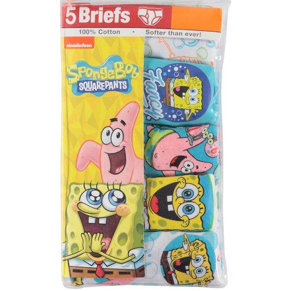 Spongebob Ap Character 5 Pack Underwear - Picture 1 of 2